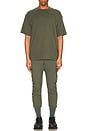 view 5 of 5 Cotton Plus Oversized Tee in Hunter Green