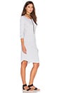 Bad Alive Halter Hanky Mini Dress - Grey Marle Stripe main image 1