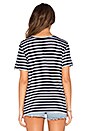 view 3 of 3 Navy Stripe Tee in Navy & White