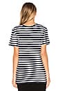 view 3 of 4 Abode Tour Stripe Tee in Navy & White
