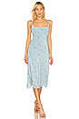 view 1 of 3 Joan Dress in Sky Blue Pansy