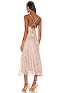 view 3 of 4 ROBE MI-LONGUE GAIA in Blush Floral Jacquard
