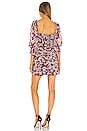 view 3 of 3 Keira Mini Dress in Black & Fuchsia Floral