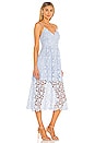 view 2 of 3 Lace A-Line Midi Dress in Periwinkle