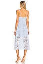 view 3 of 3 Lace A-Line Midi Dress in Periwinkle