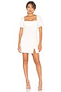 view 1 of 3 Puff Sleeve Mini Dress in Off White