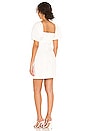 view 3 of 3 Puff Sleeve Mini Dress in Off White