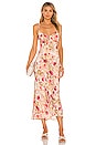 view 1 of 3 Coralie Dress in Rose Olive Tropical
