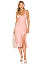 view 1 of 3 Cross Back Ruffle Strap Dress in Blush