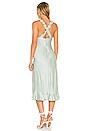 view 3 of 3 Cross Back Ruffle Strap Dress in Mint