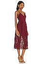view 2 of 3 Lace A Line Midi Dress in Wine