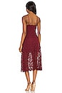 view 3 of 3 Lace A Line Midi Dress in Wine