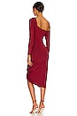 view 3 of 3 Off the Shoulder Midi Dress in Wine