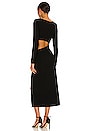 view 3 of 3 Cut Out Midi Dress in Black