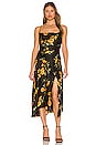 view 1 of 3 Gaia Dress in Black & Gold Floral