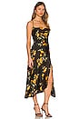 view 2 of 3 Gaia Dress in Black & Gold Floral