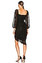 view 3 of 4 ROBE MI-LONGUE ATHENS in Black Burnout