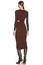 view 4 of 4 Alora Sweater Dress in Dark Brown
