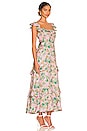 view 3 of 4 Lysette Midi Dress in Orchid Green Floral