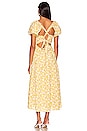 view 3 of 3 Bubble Tier Maxi Dress in Olive & Peach Floral