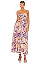view 1 of 3 Sanger Dress in Purple Peach Swirl