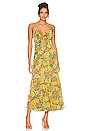 view 1 of 3 VESTIDO BRANDY in Yellow Multi Floral