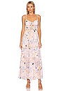 view 1 of 3 BRANDY ドレス in Blue & Peach Multi
