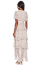 view 3 of 3 Talya Dress in Cream & Blue Floral