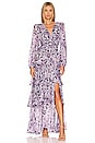 view 1 of 4 Anora Maxi Dress in Black & Purple Floral