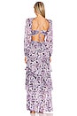 view 3 of 4 Anora Maxi Dress in Black & Purple Floral