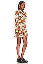 view 2 of 3 Retro Mini Dress in Black & Rust Floral