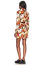 view 3 of 3 Retro Mini Dress in Black & Rust Floral