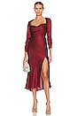 view 1 of 3 Gracie Dress in Merlot
