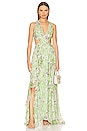 view 1 of 3 Noya Dress in Light Green Floral