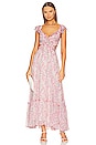 view 1 of 3 Primrose Dress in Pink & Green Floral