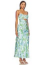 view 2 of 3 VESTIDO BELLEROSE in Green & Blue Floral