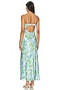 view 3 of 3 VESTIDO BELLEROSE in Green & Blue Floral