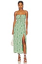 view 1 of 3 ROBE AMALEA in Green Floral