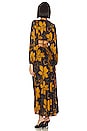 view 3 of 3 Quinn Dress in Black & Mustard Floral