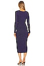 view 3 of 4 Riya Sweater Dress in Metallic Blue