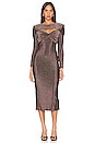 view 1 of 4 Rosella Dress in Black Gold