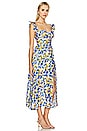 view 2 of 3 Wedelia Dress in Yellow Blue Floral
