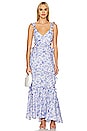 view 1 of 4 Cassis Dress in Blue Floral
