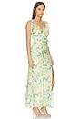 view 2 of 4 VESTIDO SORBAE in Yellow Green Floral