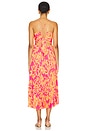 view 3 of 3 Blythe Dress in Fuchsia Orange Print