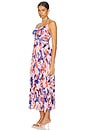 view 2 of 3 Aquata Dress in Orange Blue Abstract