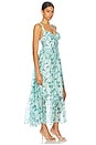 view 2 of 3 Kelby Dress in Green Blue Floral