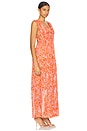 view 2 of 3 Pescadero Dress in Red Orange Abstract