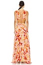 view 4 of 4 MAXIVESTIDO NOYA in Rust Yellow Floral