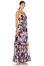 view 2 of 3 MAXIVESTIDO KITSUNE in Purple Floral